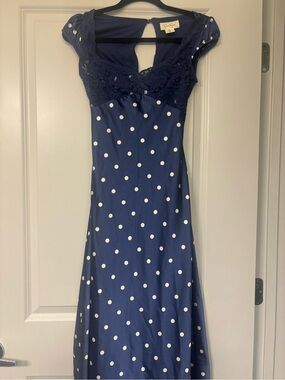 Jessica Simpson | Dresses | Jessica Simpson Halter Blouson Dress Womens Size 8 Blue White Stripes Mini Flowy